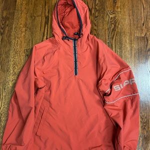 Supreme Nylon Ripstop Pullover Hooded Jacket Rust